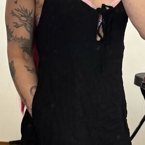 wild fable Black Mini Slip Dress